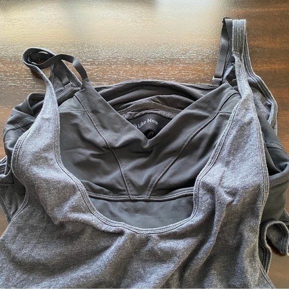 Lululemon Twist & Turn Tank Heathered Grey / Black 8 - Picture 3 of 13